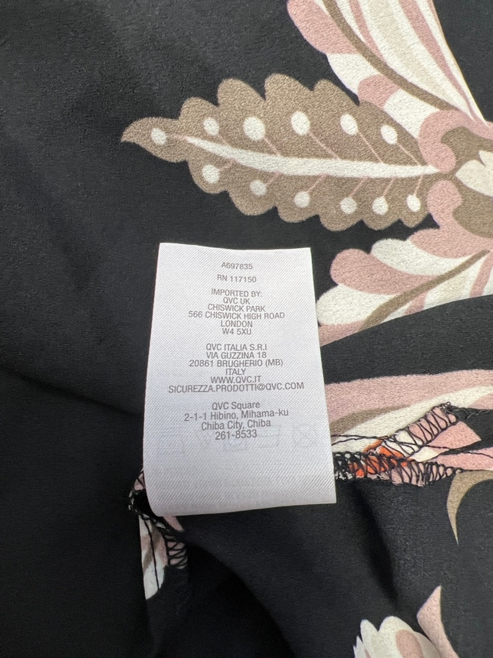 Belle by Kim Gravel Blouse Black, Pink, Lime & Orange Floral Print Boho Size 3X - Picture 5 of 14